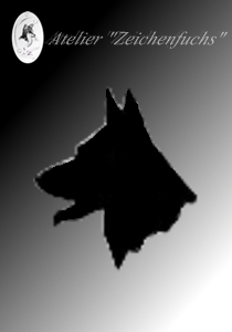 Bleistiftzeichnung eines Greyhounds